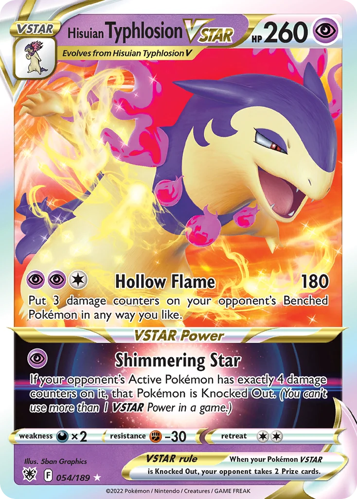 Hisuian Typhlosion VSTAR Pokemon card