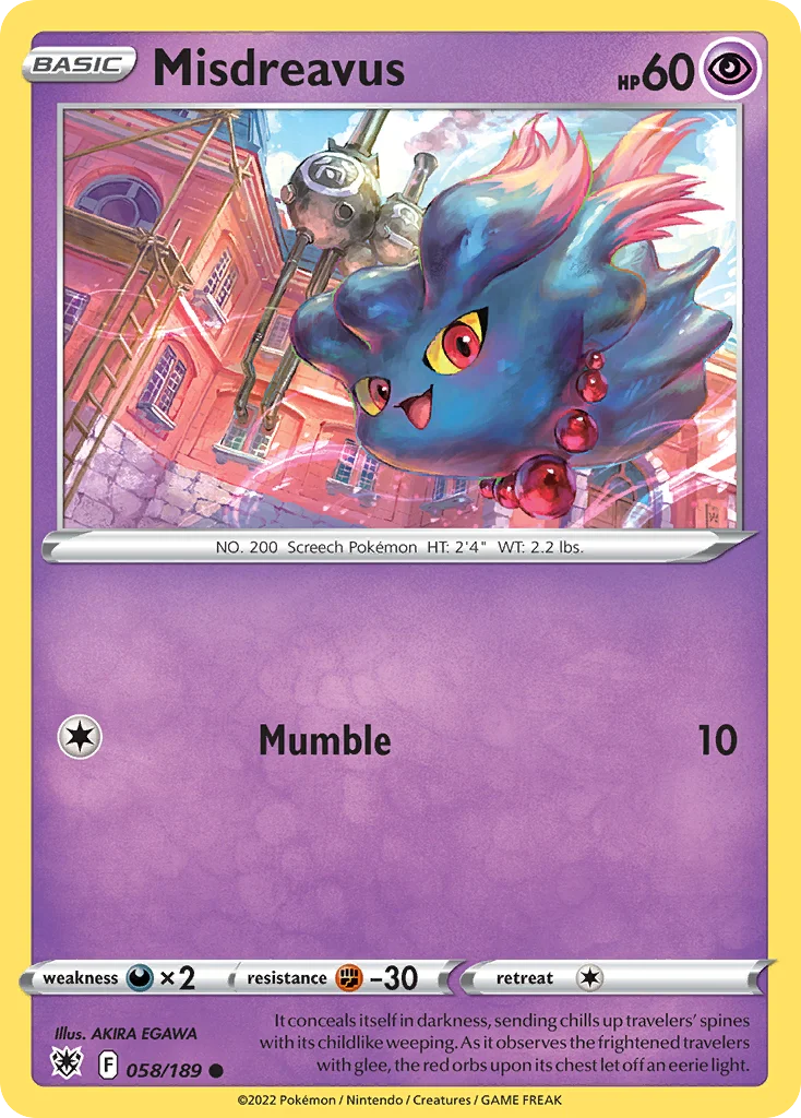Misdreavus Pokemon card