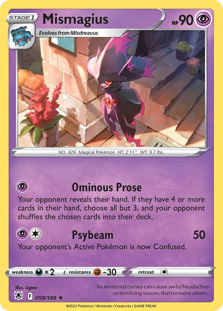 Mismagius Pokemon card
