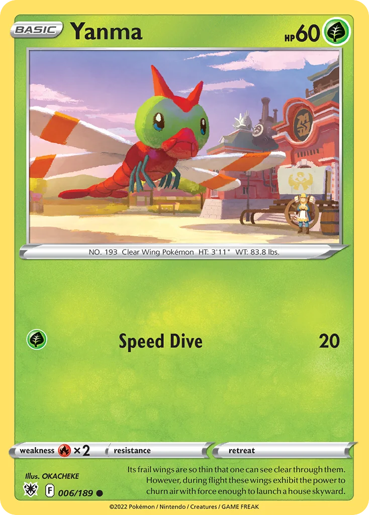 Yanma Pokemon card