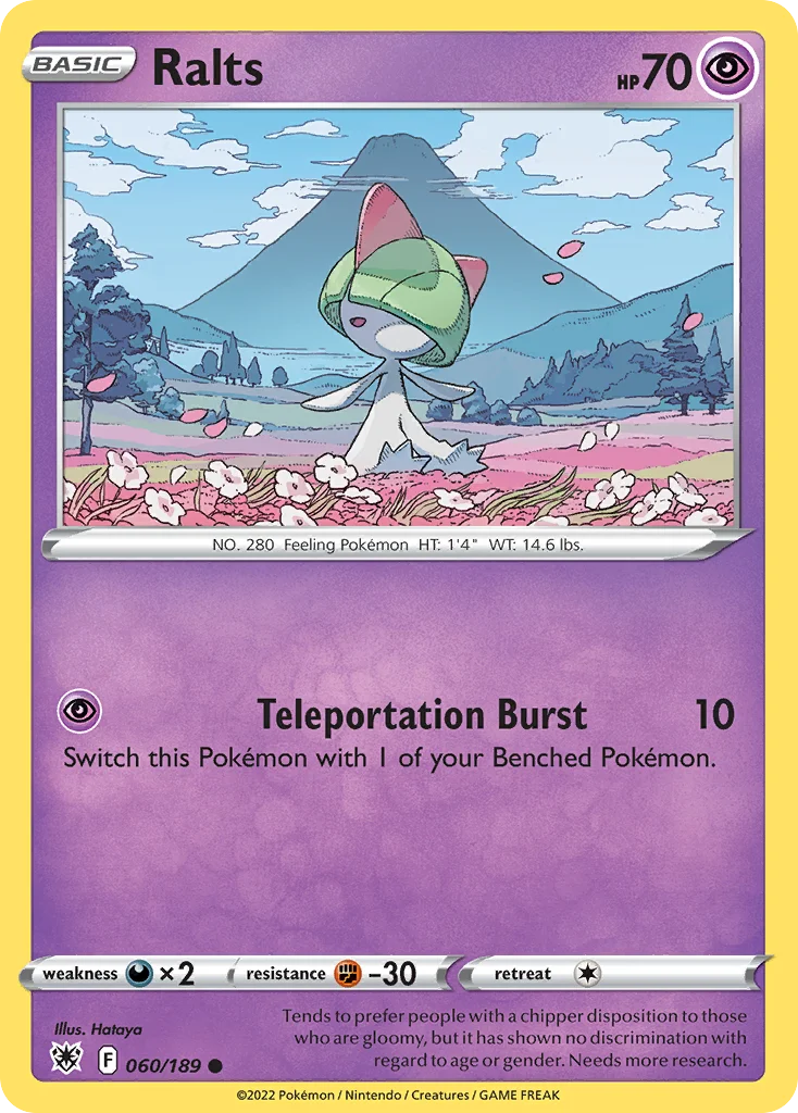 Ralts Pokemon card
