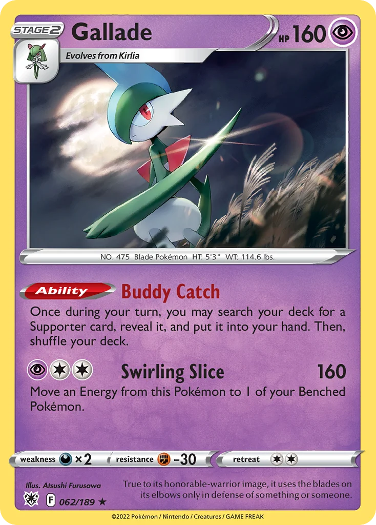 Gallade Pokemon card
