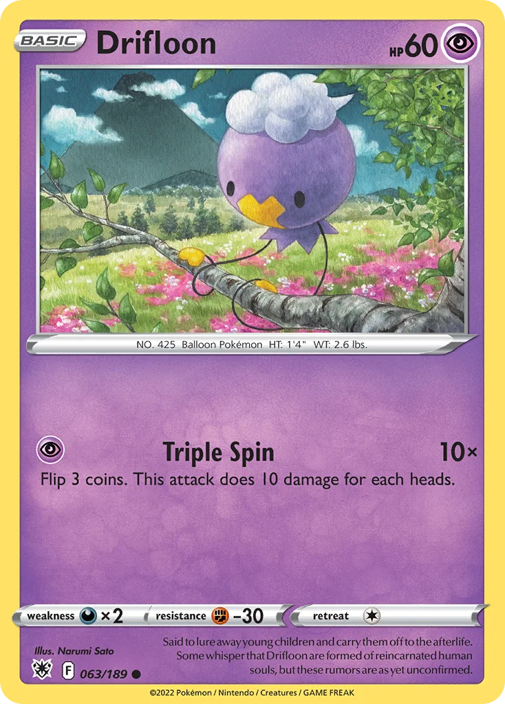 Drifloon Pokemon card