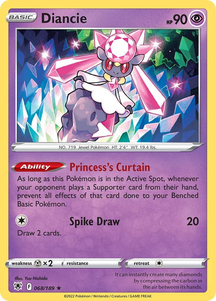 Diancie Pokemon card