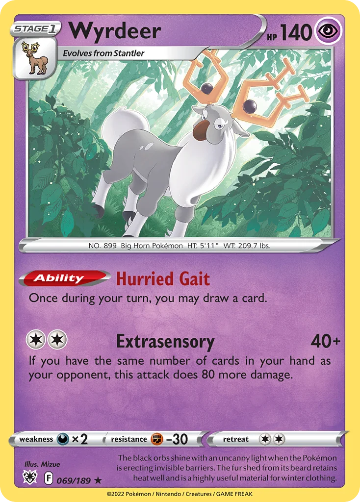 Wyrdeer Pokemon card