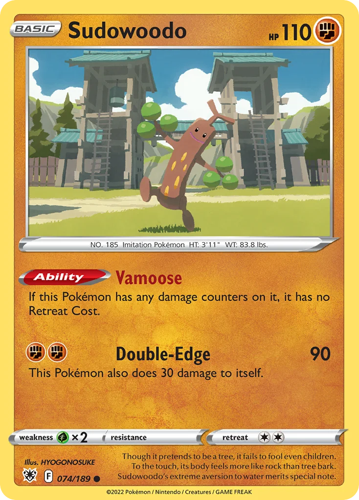 Sudowoodo Pokemon card