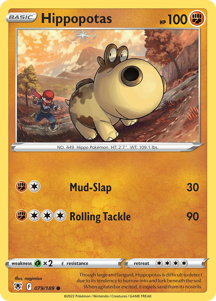 Hippopotas Pokemon card