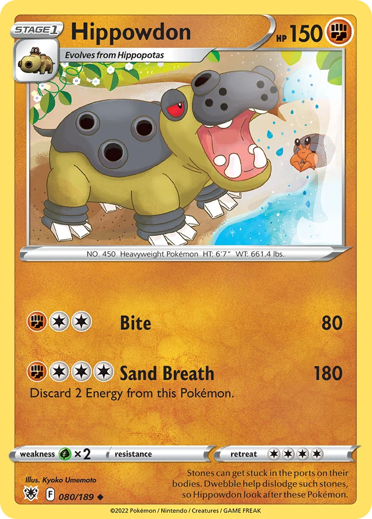 Hippowdon Pokemon card
