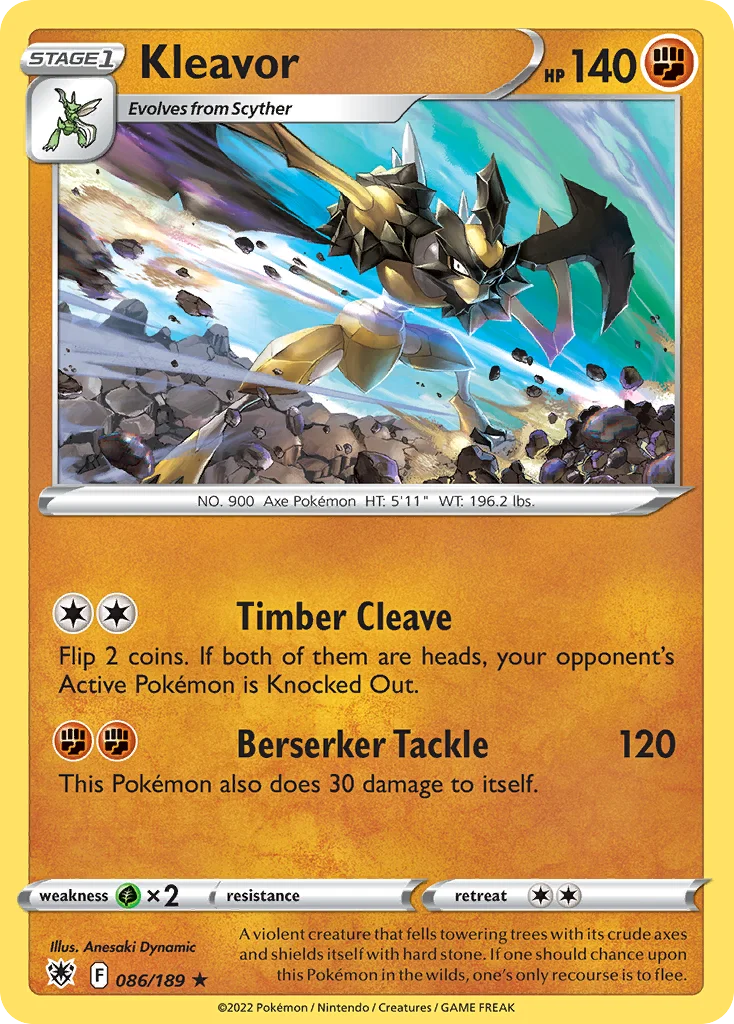 Kleavor Pokemon card