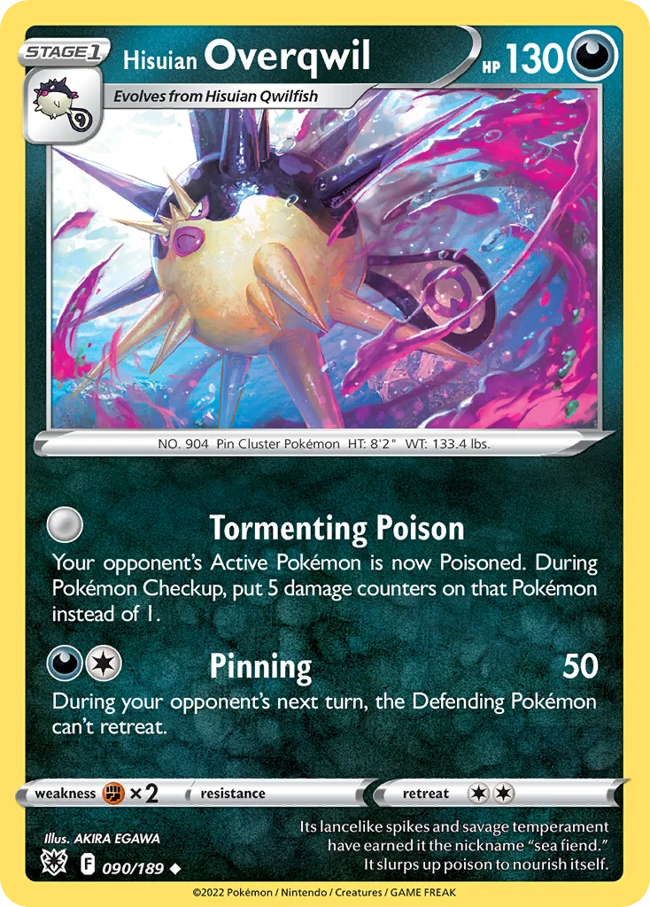 Hisuian Overqwil Pokemon card