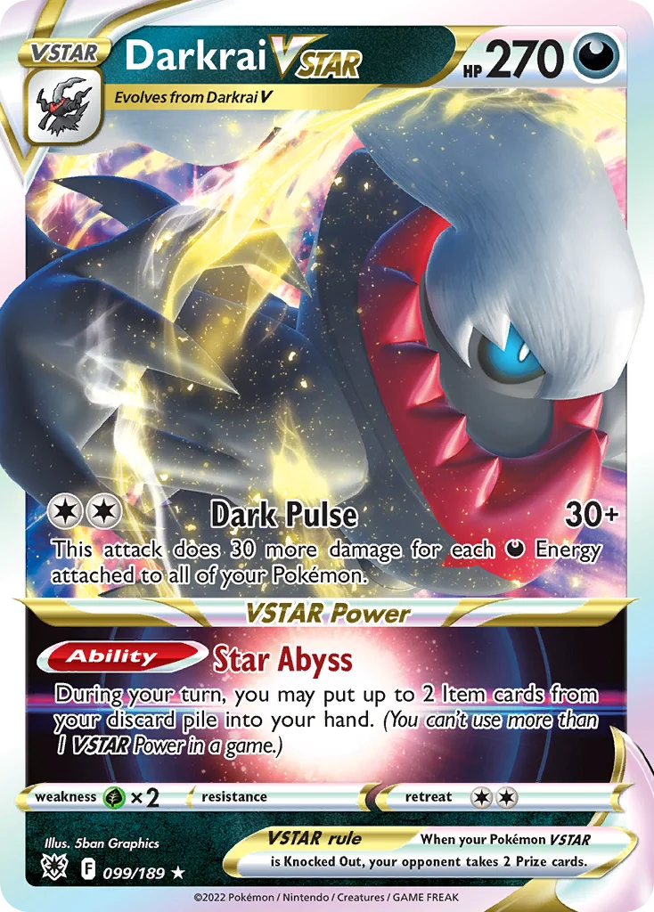 Darkrai VSTAR Pokemon card
