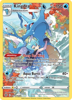Kingdra Pokemon card