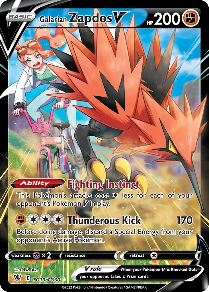 Galarian Zapdos V Pokemon card