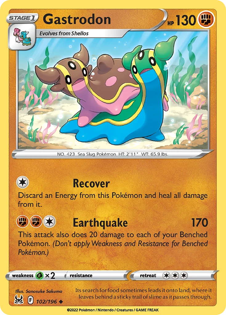 Gastrodon Pokemon card