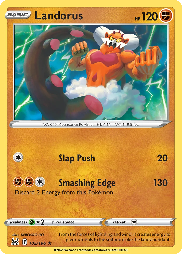 Landorus Pokemon card