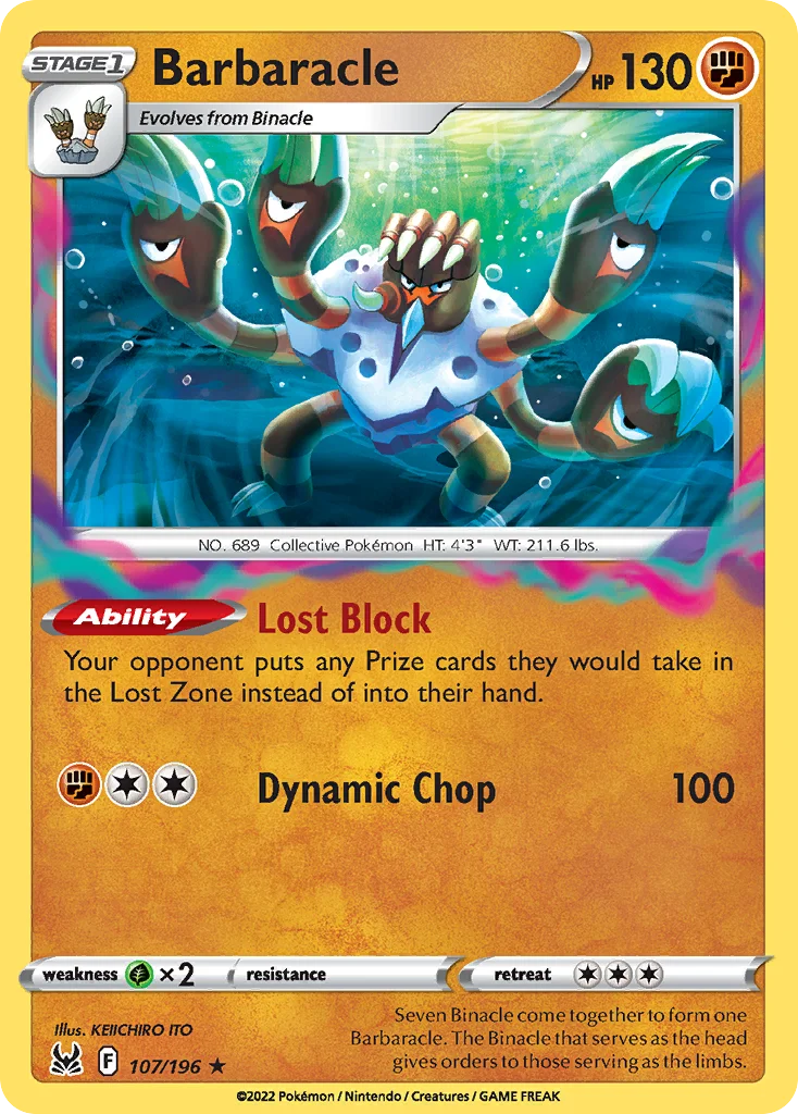 Barbaracle Pokemon card
