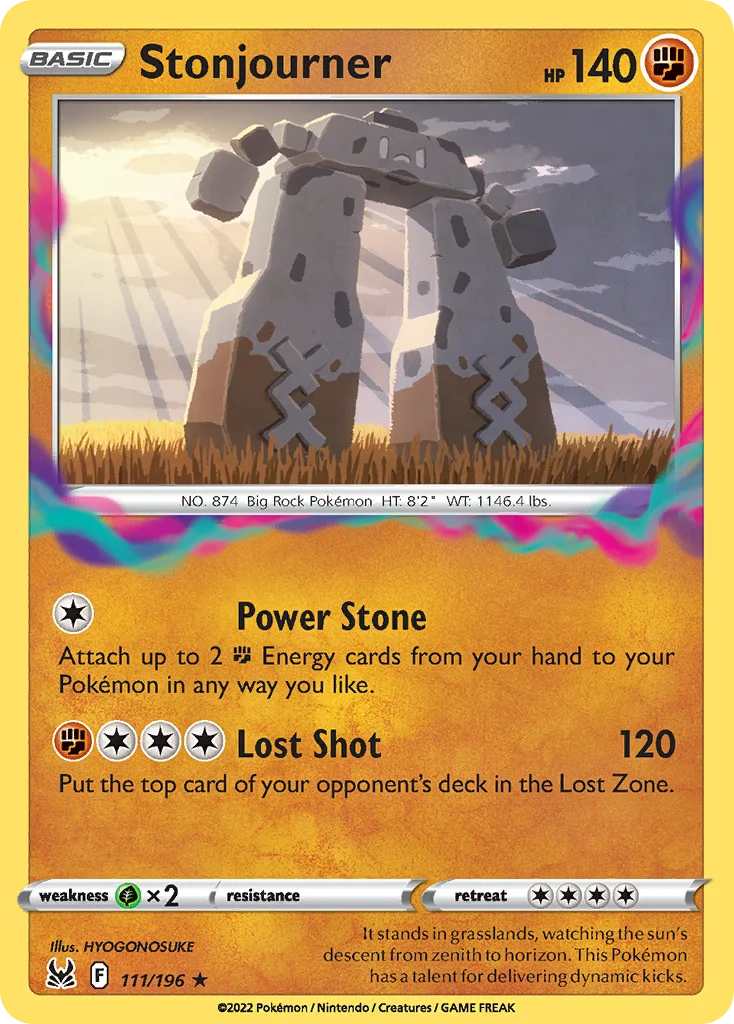 Stonjourner Pokemon card