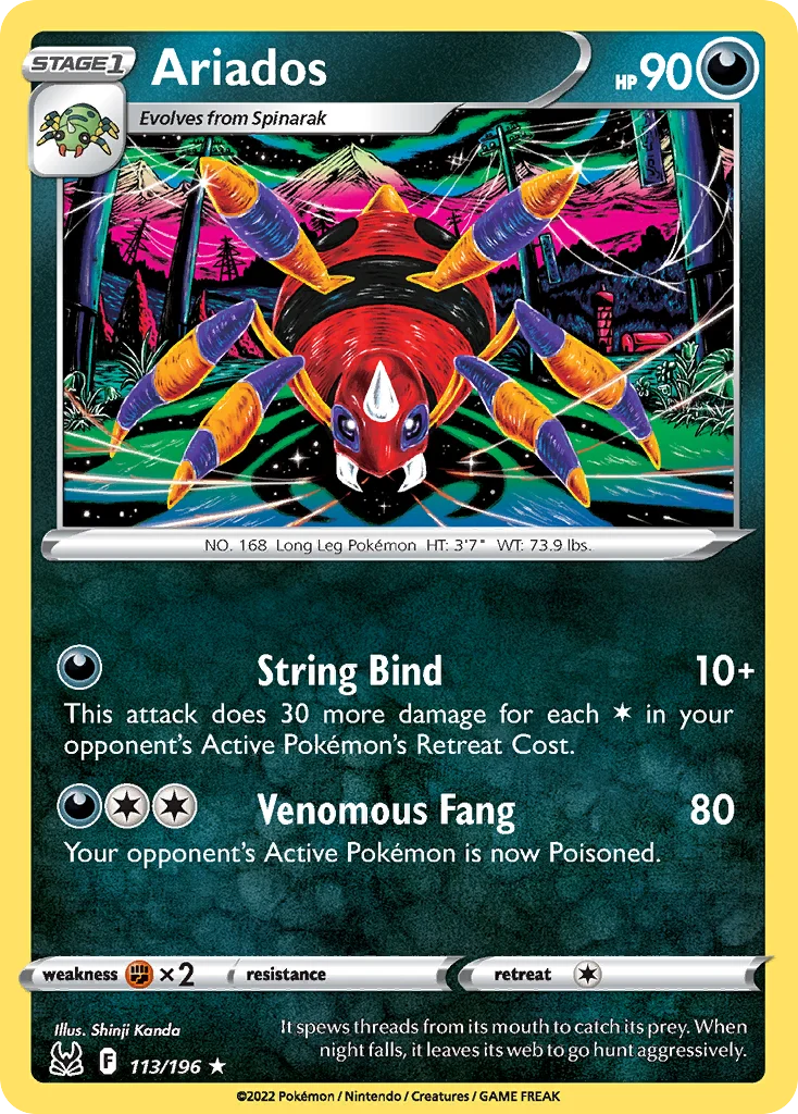 Ariados Pokemon card