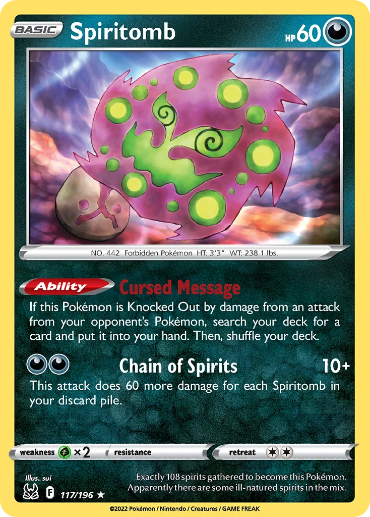 Spiritomb Pokemon card