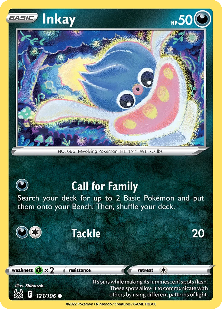 Inkay Pokemon card