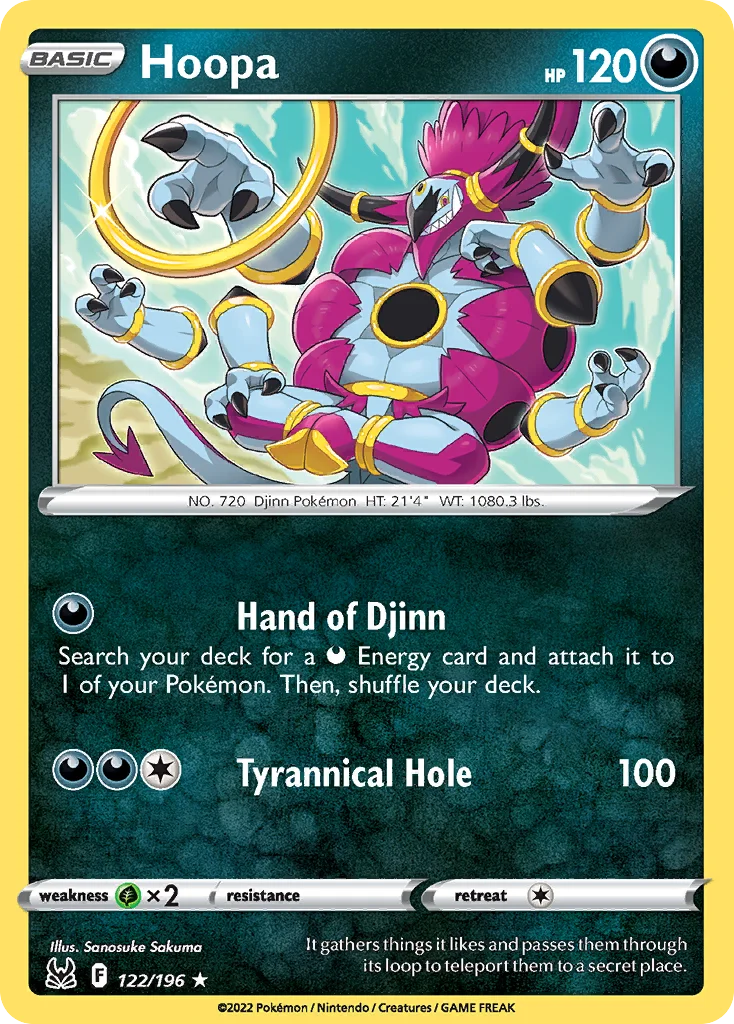 Hoopa Pokemon card