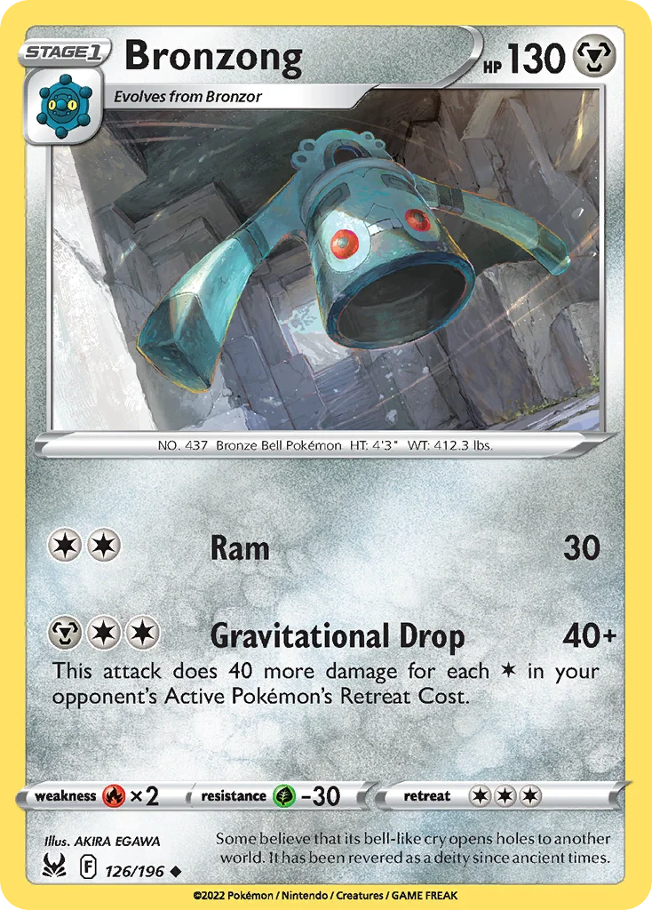 Bronzong Pokemon card