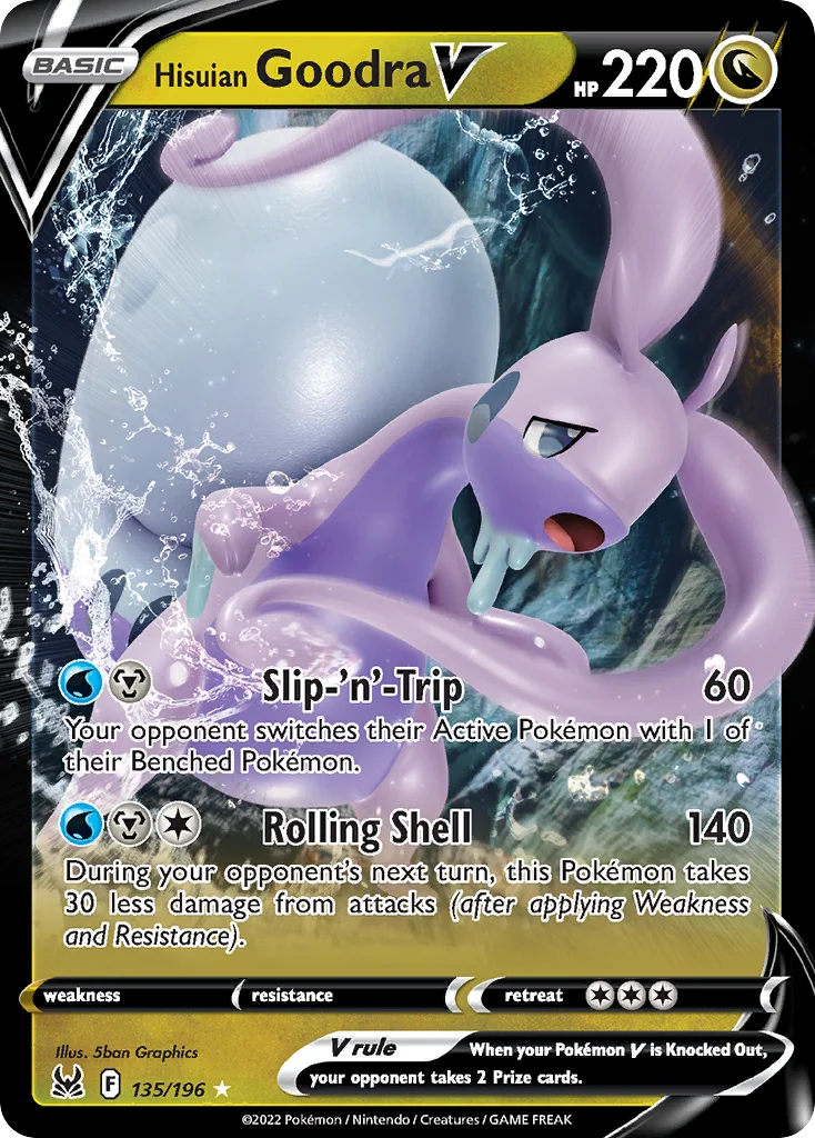 Hisuian Goodra V Pokemon card
