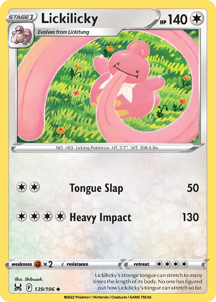 Lickilicky Pokemon card