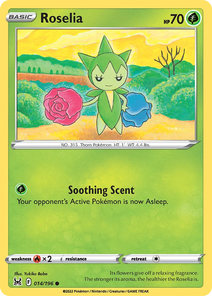 Roselia Pokemon card