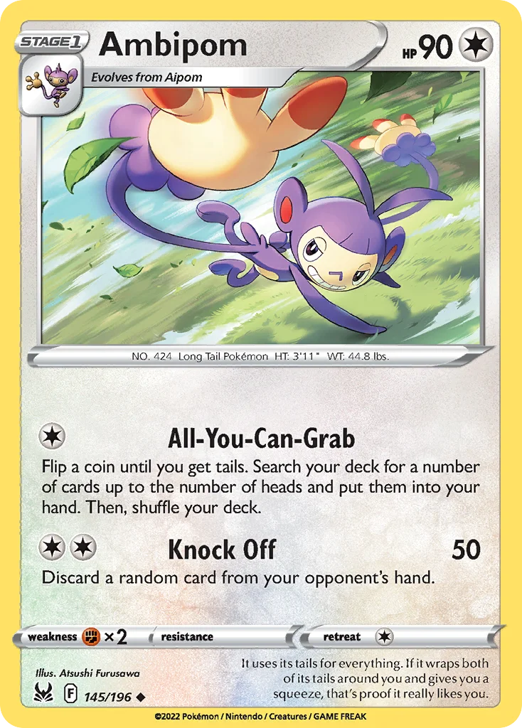 Ambipom Pokemon card