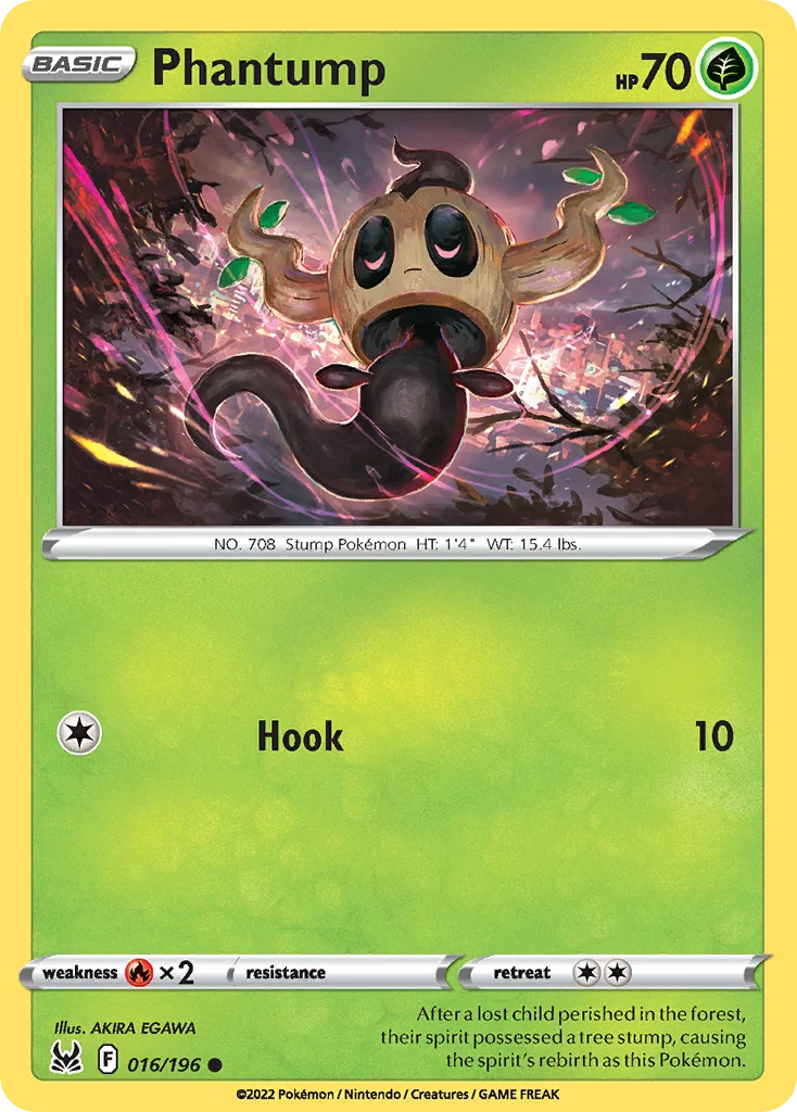 Phantump Pokemon card