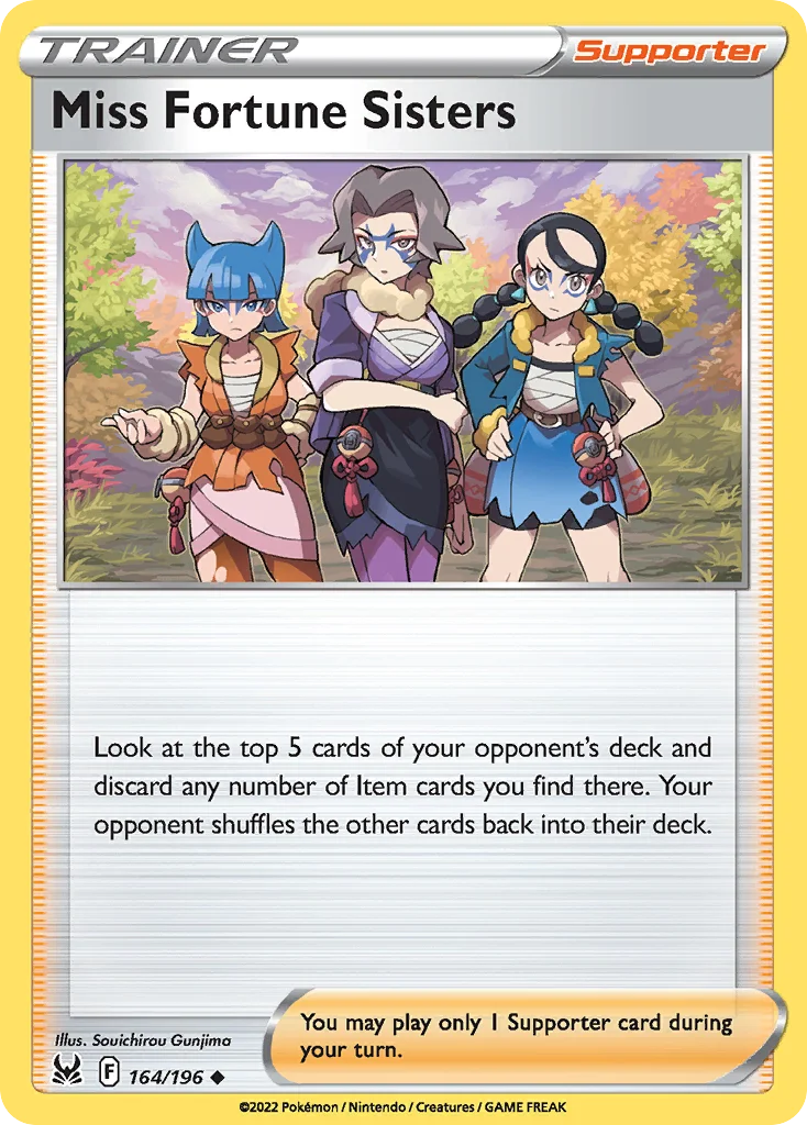Miss Fortune Sisters Pokemon card