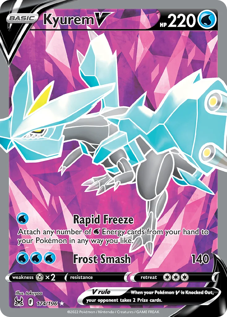 Kyurem V Pokemon card