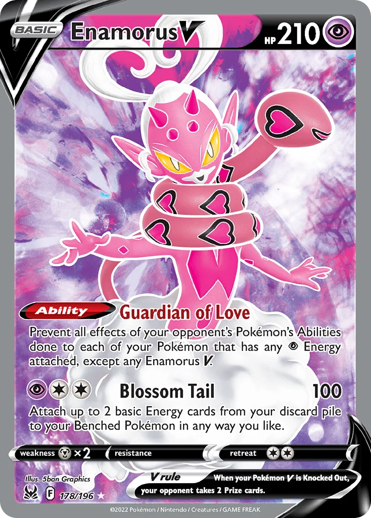Enamorus V Pokemon card