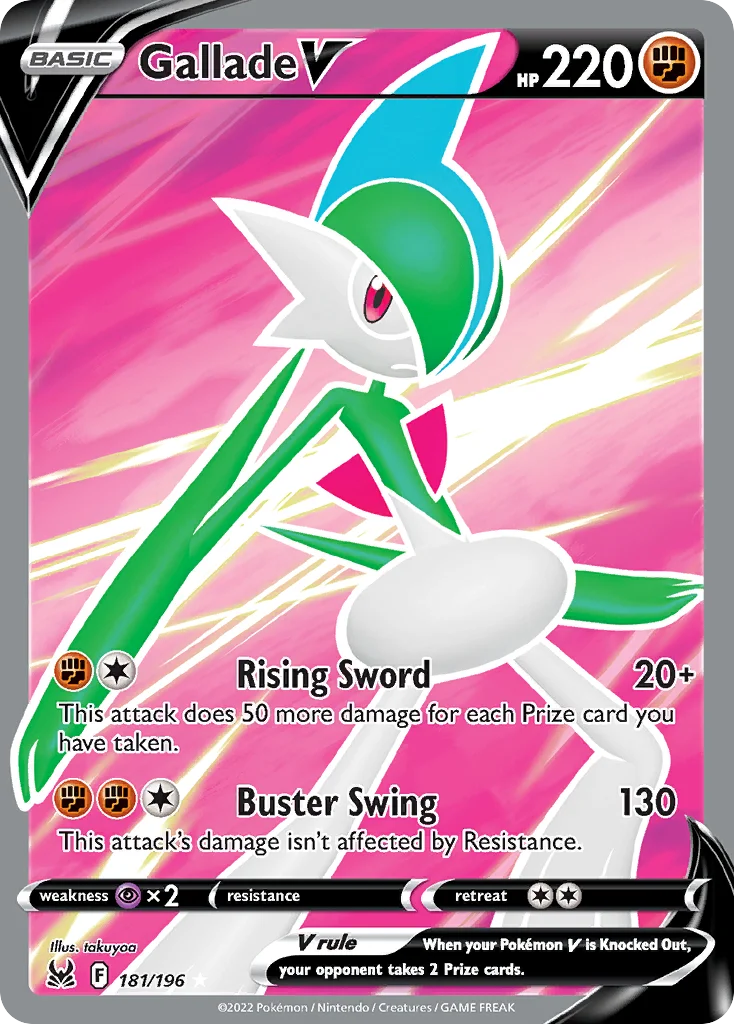 Gallade V Pokemon card