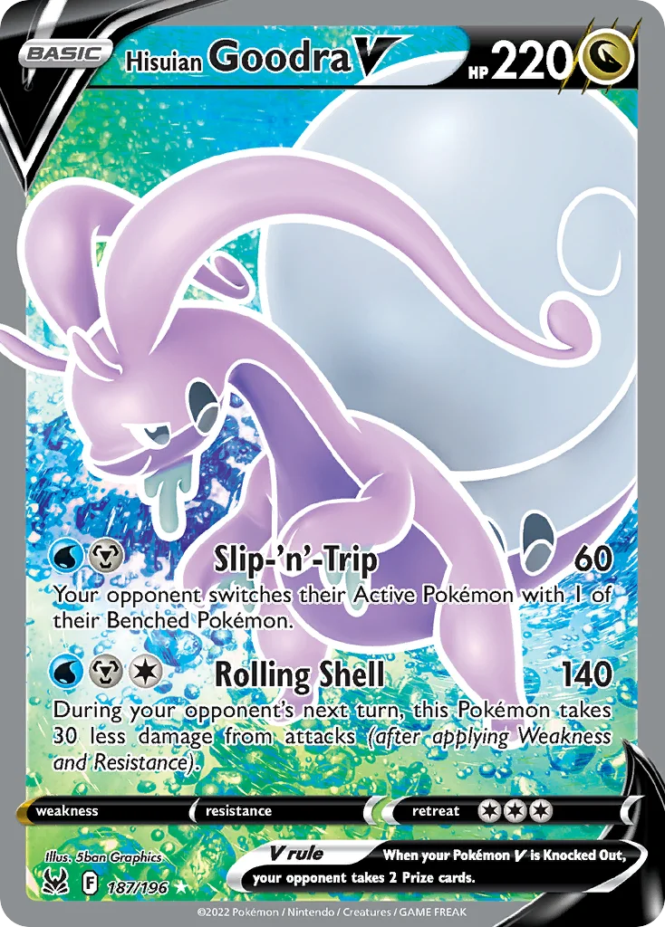 Hisuian Goodra V Pokemon card