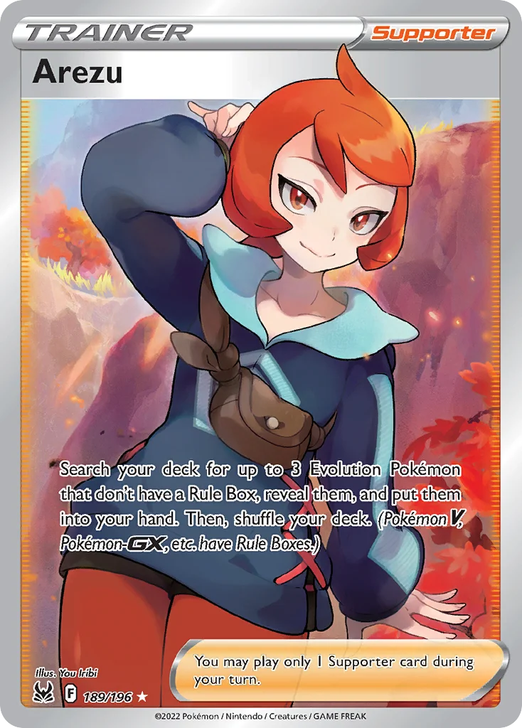 Arezu Pokemon card