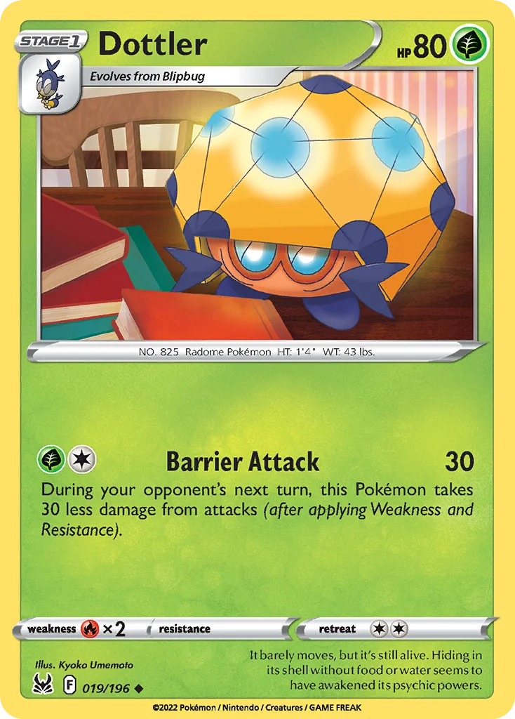 Dottler Pokemon card