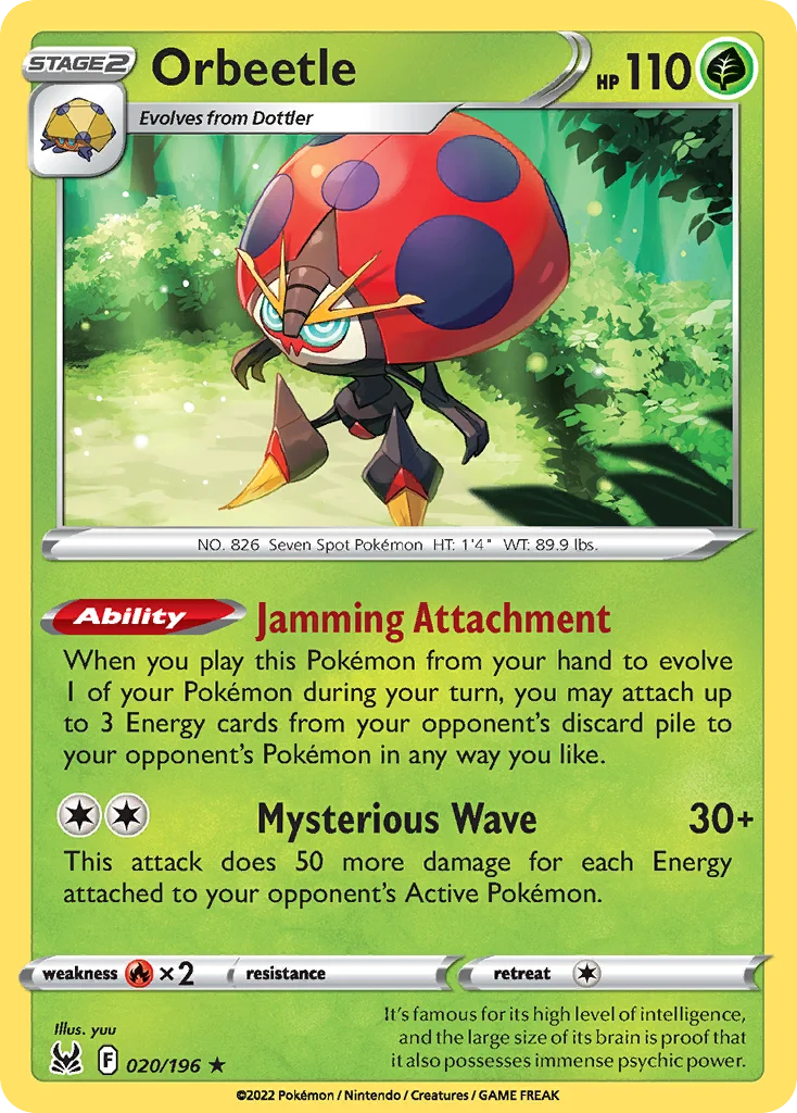 Orbeetle Pokemon card