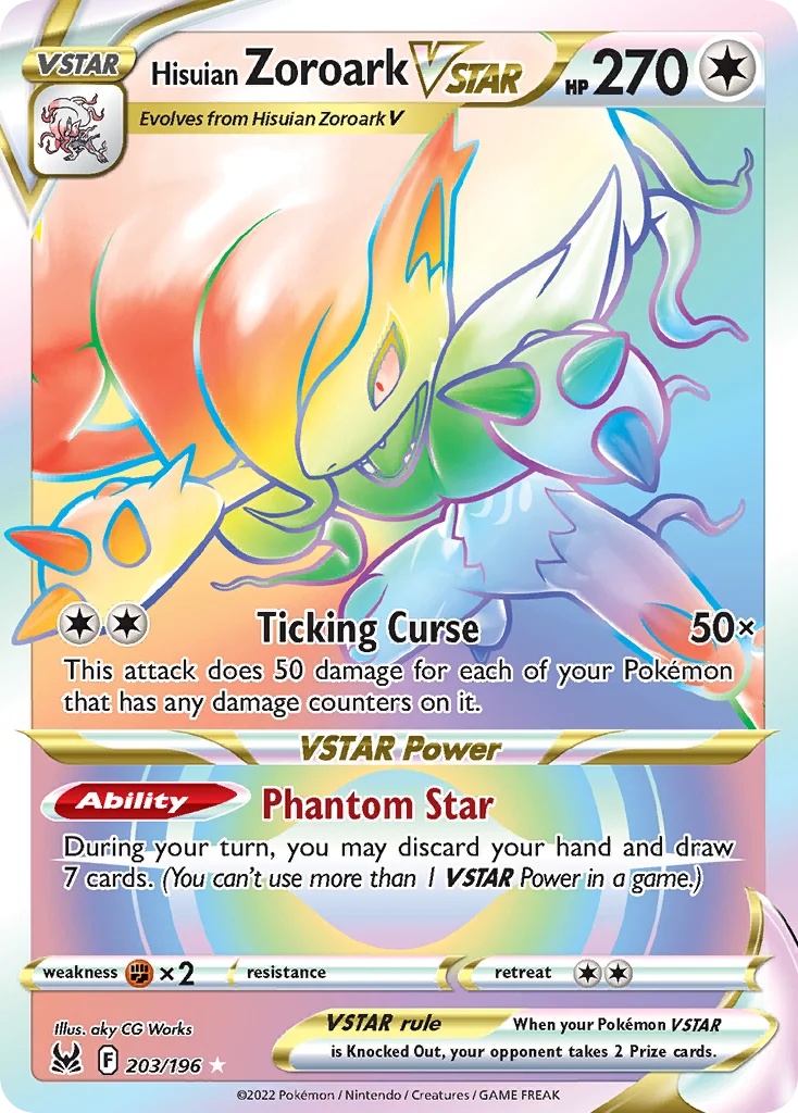 Hisuian Zoroark VSTAR Pokemon card