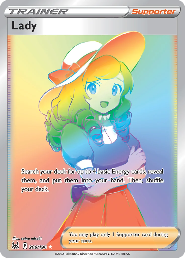 Lady Pokemon card