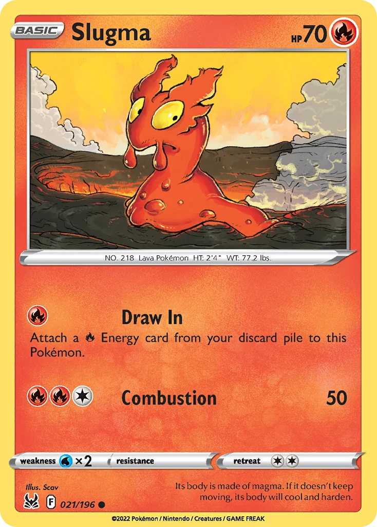 Slugma Pokemon card