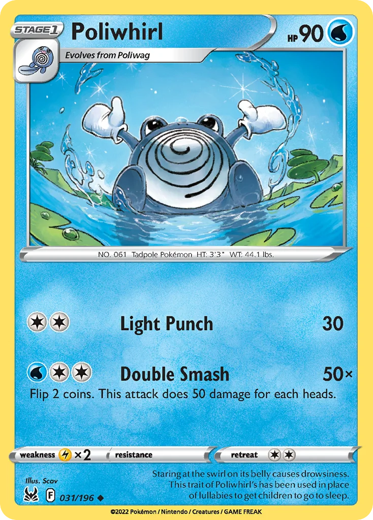 Poliwhirl Pokemon card