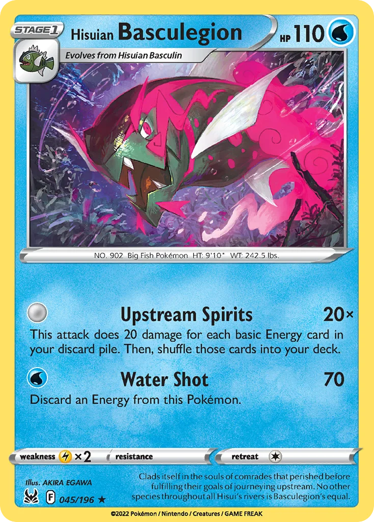 Hisuian Basculegion Pokemon card