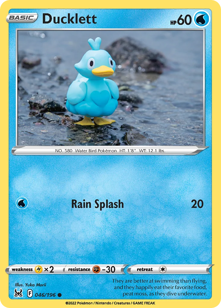 Ducklett Pokemon card