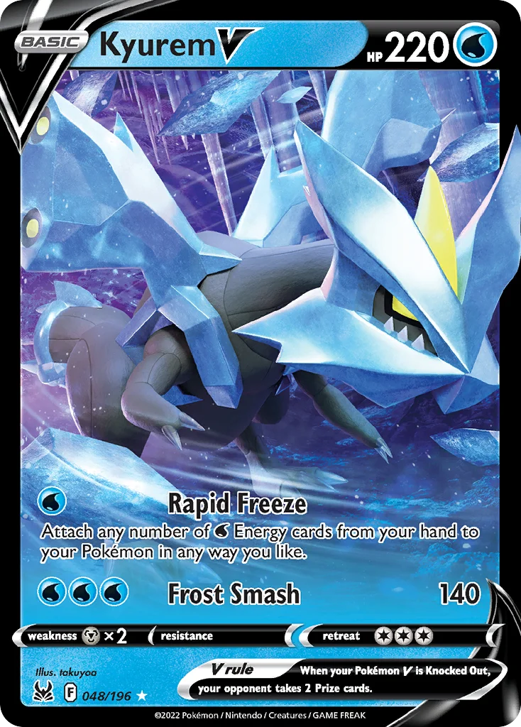 Kyurem V Pokemon card