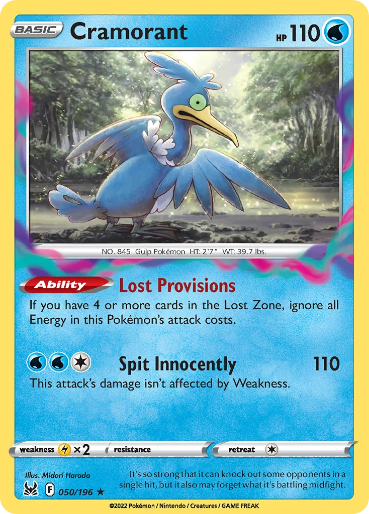 Cramorant Pokemon card