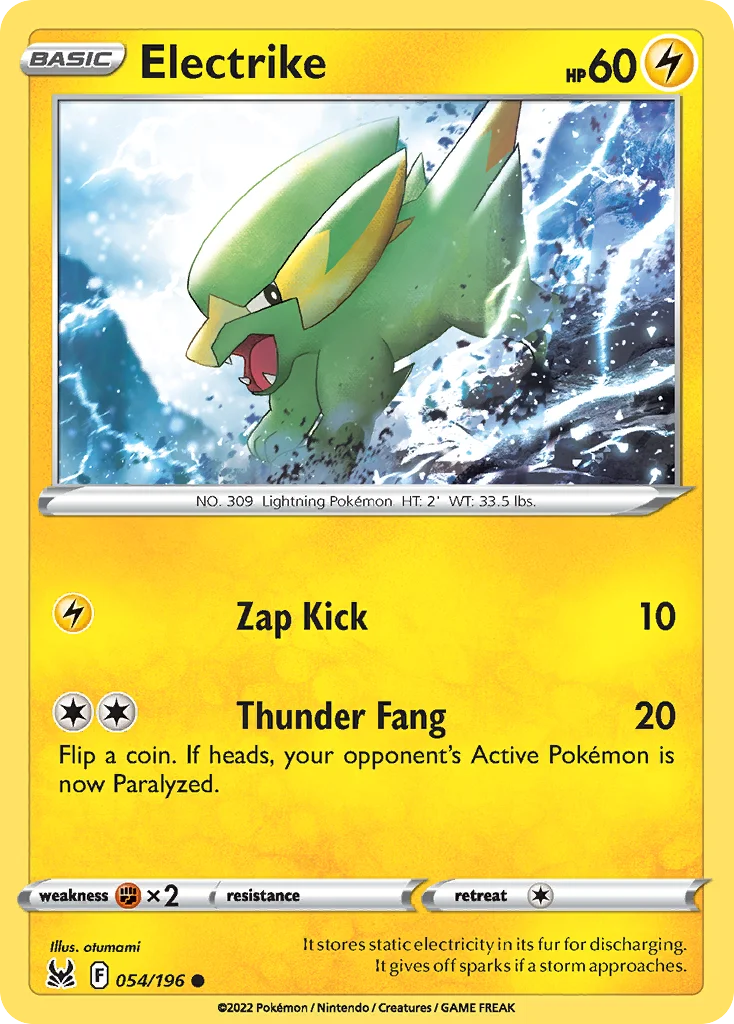 Electrike Pokemon card