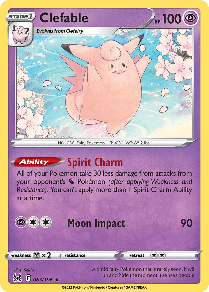 Clefable Pokemon card