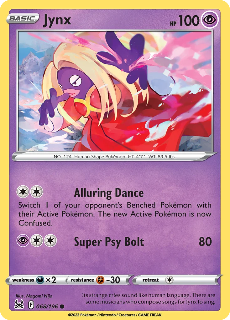 Jynx Pokemon card